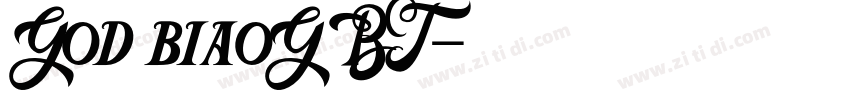 God biaoGBT字体转换
